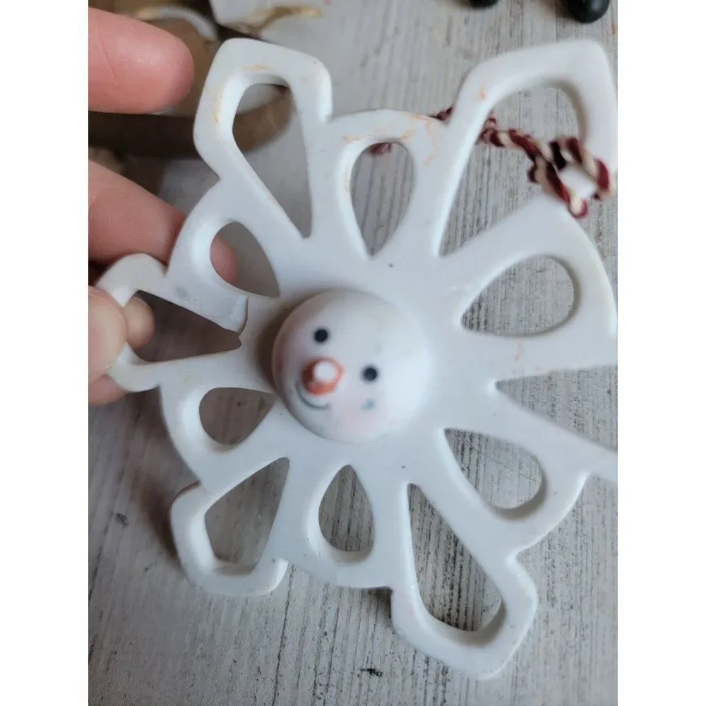 Snowflake snowman heart Arctic‎ bucket variety ornament Xmas